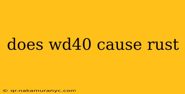 does wd40 cause rust